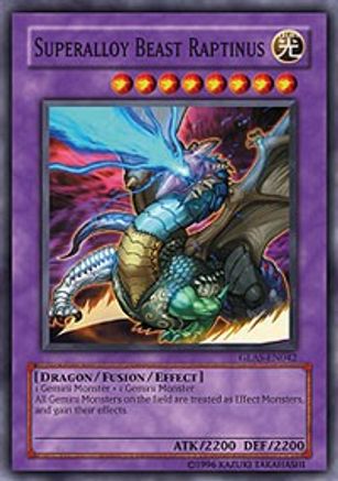 Superalloy Beast Raptinus (GLAS-EN042) - Gladiator's Assault 1st Edition - Premium Yugioh Single from Konami - Just $0.67! Shop now at Game Crave Tournament Store