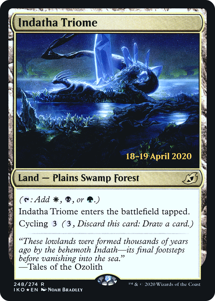 Indatha Triome (PIKO-248S) - Ikoria: Lair of Behemoths Promos Foil - Premium MTG Single from Wizards of the Coast - Just $4.70! Shop now at Game Crave Tournament Store