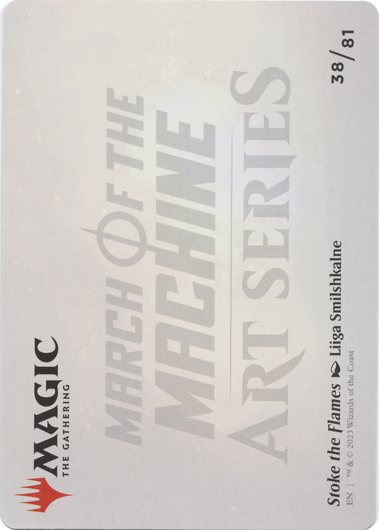 Stoke the Flames // Stoke the Flames (AMOM-038) - March of the Machine Art Series (Borderless) Foil - Premium MTG Single from Wizards of the Coast - Just $0! Shop now at Game Crave Tournament Store