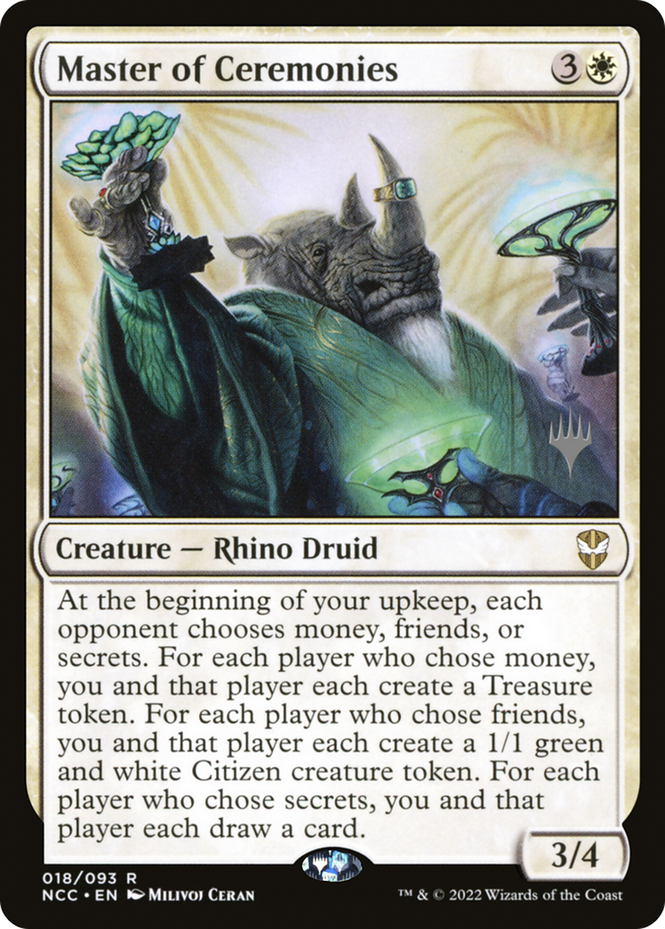 Master of Ceremonies (PNCC-18P) - New Capenna Commander Promos Foil - Premium MTG Single from Wizards of the Coast - Just $3.76! Shop now at Game Crave Tournament Store