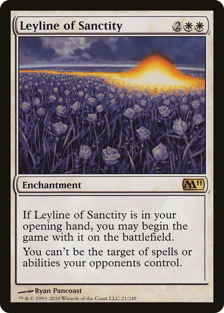 Leyline of Sanctity (M11-021) - Magic 2011 Foil - Premium MTG Single from Wizards of the Coast - Just $5.21! Shop now at Game Crave Tournament Store