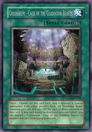 Colosseum - Cage of the Gladiator Beasts (GLAS-EN054) - Gladiator's Assault 1st Edition - Premium Yugioh Single from Konami - Just $2.25! Shop now at Game Crave Tournament Store