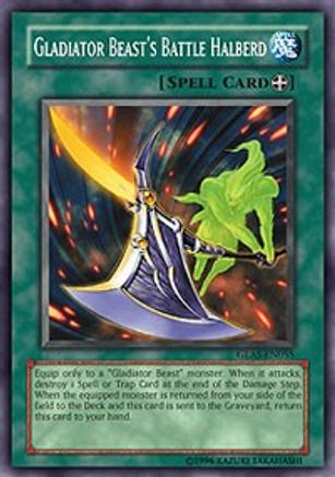 Gladiator Beast's Battle Halberd (GLAS-EN055) - Gladiator's Assault 1st Edition - Premium Yugioh Single from Konami - Just $0.33! Shop now at Game Crave Tournament Store