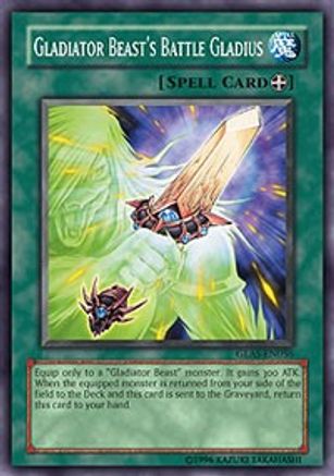 Gladiator Beast's Battle Gladius (GLAS-EN056) - Gladiator's Assault 1st Edition - Premium Yugioh Single from Konami - Just $0.25! Shop now at Game Crave Tournament Store