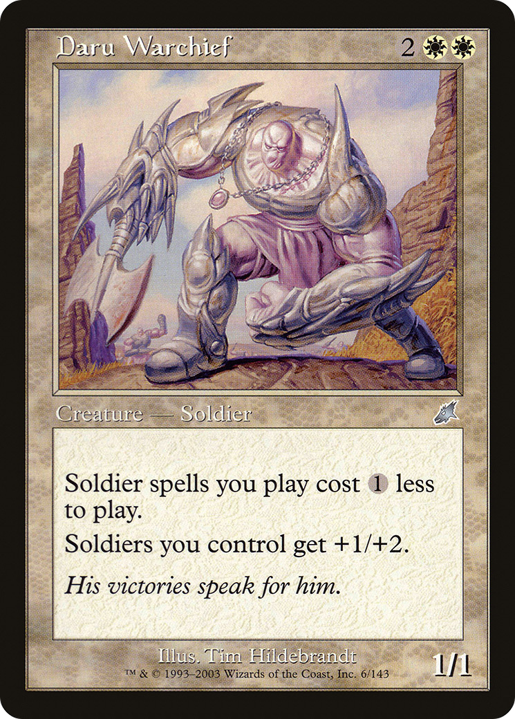 Daru Warchief (SCG-006) - Scourge Foil - Premium MTG Single from Wizards of the Coast - Just $8.39! Shop now at Game Crave Tournament Store