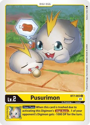 Pusurimon (BT7-003) - Next Adventure - Premium Digimon Single from Bandai - Just $0.25! Shop now at Game Crave Tournament Store