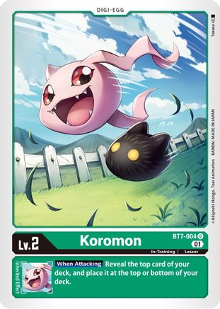 Koromon (BT7-004) - Next Adventure - Premium Digimon Single from Bandai - Just $0.25! Shop now at Game Crave Tournament Store