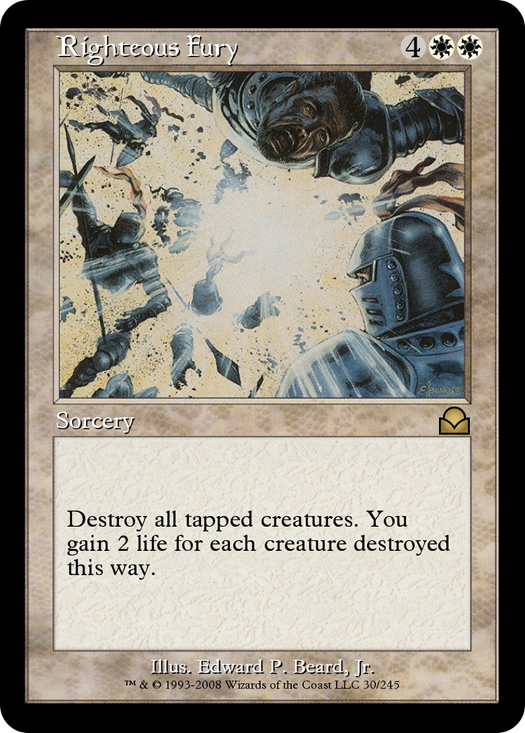 Righteous Fury (ME2-030) - Masters Edition II - Premium MTG Single from Wizards of the Coast - Just $0! Shop now at Game Crave Tournament Store