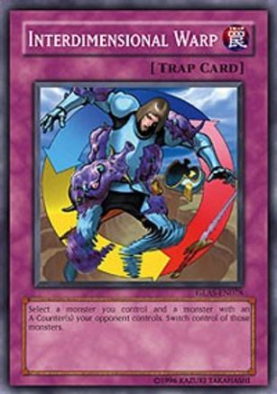 Interdimensional Warp (GLAS-EN078) - Gladiator's Assault Unlimited - Premium Yugioh Single from Konami - Just $0.25! Shop now at Game Crave Tournament Store