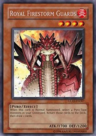 Royal Firestorm Guards (GLAS-EN087) - Gladiator's Assault Unlimited - Premium Yugioh Single from Konami - Just $15.84! Shop now at Game Crave Tournament Store