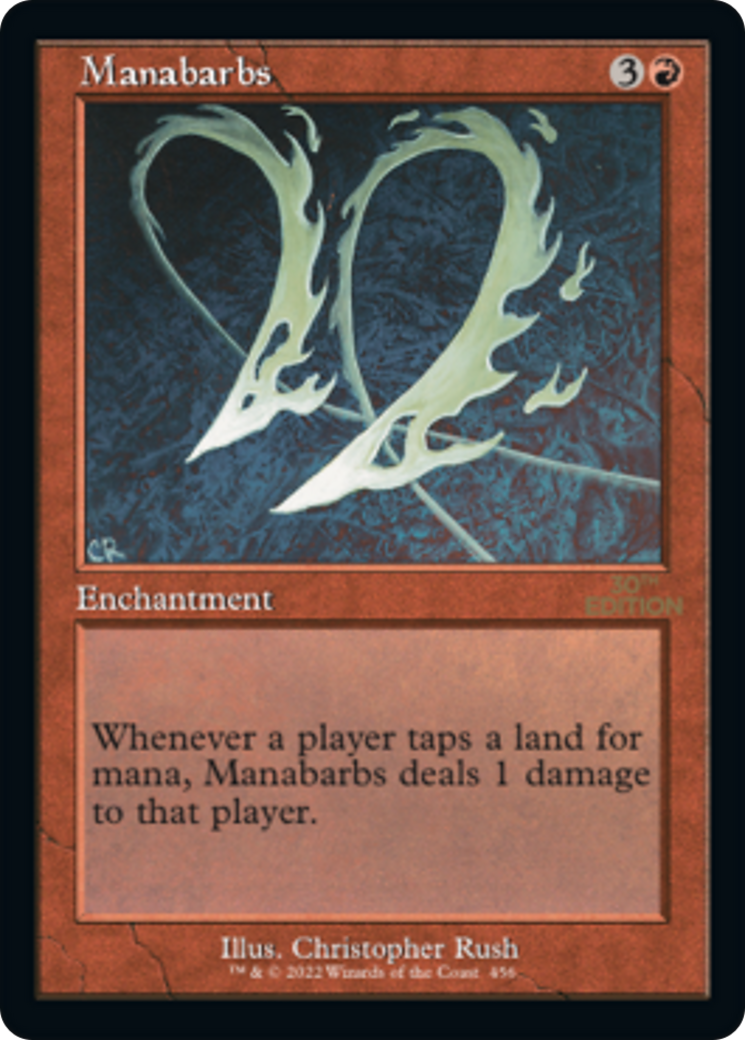 Manabarbs (30A-456) - 30th Anniversary Edition - Premium MTG Single from Wizards of the Coast - Just $0! Shop now at Game Crave Tournament Store