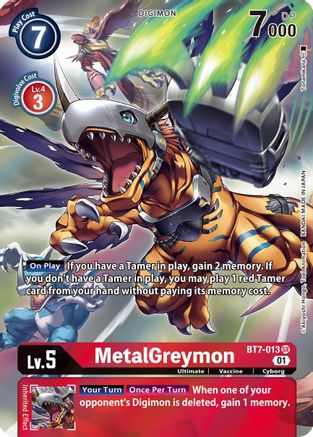 MetalGreymon (Alternate Art) (BT7-013) - Next Adventure Foil - Premium Digimon Single from Bandai - Just $8.23! Shop now at Game Crave Tournament Store