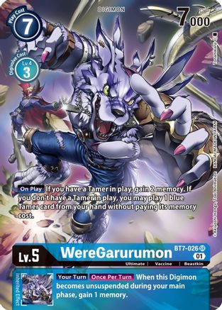 WereGarurumon (Alternate Art) (BT7-026) - Next Adventure Foil - Premium Digimon Single from Bandai - Just $2.37! Shop now at Game Crave Tournament Store