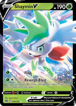 Shaymin V 13/172 - Brilliant Stars Holofoil - Premium Pokemon Single from Nintendo - Just $0.50! Shop now at Game Crave Tournament Store