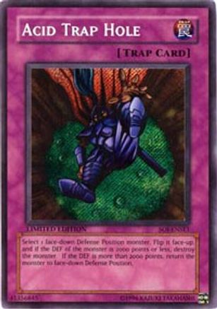 Acid Trap Hole (SOI-ENSE1) - Shadow of Infinity Limited - Premium Yugioh Single from Konami - Just $0.64! Shop now at Game Crave Tournament Store