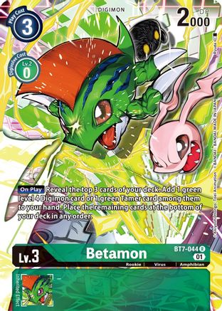Betamon (Alternate Art) (BT7-044) - Next Adventure Foil - Premium Digimon Single from Bandai - Just $1.03! Shop now at Game Crave Tournament Store