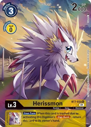 Herissmon (Alternate Art) (BT7-031) - Next Adventure Foil - Premium Digimon Single from Bandai - Just $0.88! Shop now at Game Crave Tournament Store