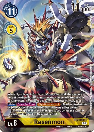 Rasenmon (Alternate Art) (BT7-040) - Next Adventure Foil - Premium Digimon Single from Bandai - Just $0.43! Shop now at Game Crave Tournament Store