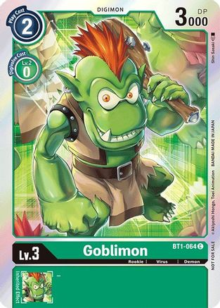 Goblimon (2021 Championship Finals Event Pack 1) (BT1-064) - Release Special Booster - Premium Digimon Single from Bandai - Just $0! Shop now at Game Crave Tournament Store