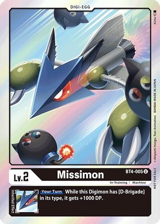 Missimon (2021 Championship Finals Event Pack 1) (BT4-005) - Great Legend - Premium Digimon Single from Bandai - Just $0! Shop now at Game Crave Tournament Store