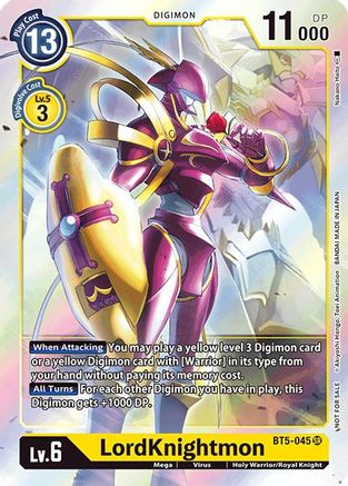 LordKnightmon (2021 Championship Finals Event Pack 1) (BT5-045) - Battle of Omni - Premium Digimon Single from Bandai - Just $0! Shop now at Game Crave Tournament Store