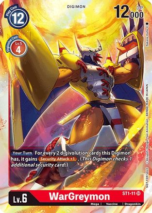 WarGreymon (2021 Championship Finals Event Pack 1) (ST1-11) - Starter Deck 01: Gaia Red - Premium Digimon Single from Bandai - Just $0! Shop now at Game Crave Tournament Store