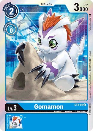 Gomamon (2021 Championship Finals Event Pack 1) (ST2-02) - Starter Deck 02: Cocytus Blue - Premium Digimon Single from Bandai - Just $0! Shop now at Game Crave Tournament Store