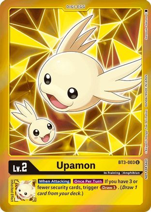 Upamon - BT3-003 (Event Pack 2) (BT3-003) - Release Special Booster Foil - Premium Digimon Single from Bandai - Just $4.13! Shop now at Game Crave Tournament Store