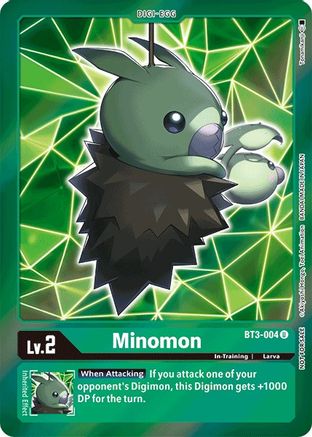 Minomon (Event Pack 2) (BT3-004) - Release Special Booster Foil - Premium Digimon Single from Bandai - Just $0.53! Shop now at Game Crave Tournament Store