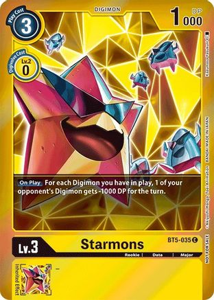 Starmons (Event Pack 2) (BT5-035) - Battle of Omni Foil - Premium Digimon Single from Bandai - Just $2.91! Shop now at Game Crave Tournament Store