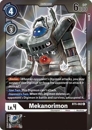 Mekanorimon (Event Pack 2) (BT5-062) - Battle of Omni Foil - Premium Digimon Single from Bandai - Just $1.80! Shop now at Game Crave Tournament Store