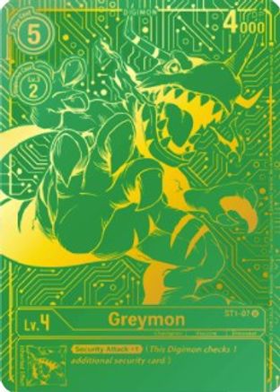 Greymon - ST1-07 (2021 Championship Finals Top 16) (ST1-07) - Starter Deck 01: Gaia Red Foil - Premium Digimon Single from Bandai - Just $1604.44! Shop now at Game Crave Tournament Store