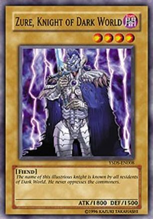 Zure, Knight of Dark World (YSDS-EN008) - Starter Deck: Syrus Truesdale 1st Edition - Premium Yugioh Single from Konami - Just $0.26! Shop now at Game Crave Tournament Store