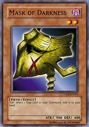Mask of Darkness (YSDS-EN010) - Starter Deck: Syrus Truesdale 1st Edition - Premium Yugioh Single from Konami - Just $0.37! Shop now at Game Crave Tournament Store