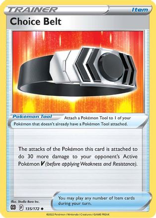 Choice Belt 135/172 - Brilliant Stars - Premium Pokemon Single from Nintendo - Just $0.25! Shop now at Game Crave Tournament Store