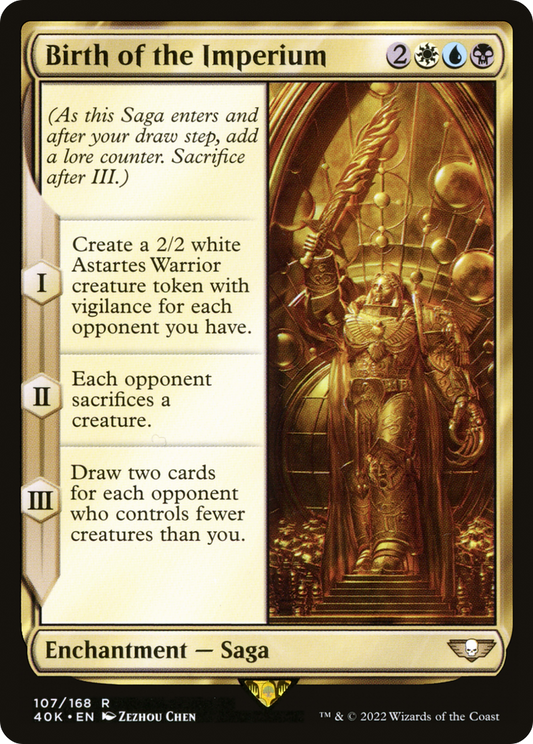 Birth of the Imperium (40K-107) - Warhammer 40,000 Commander - Premium MTG Single from Wizards of the Coast - Just $4.34! Shop now at Game Crave Tournament Store