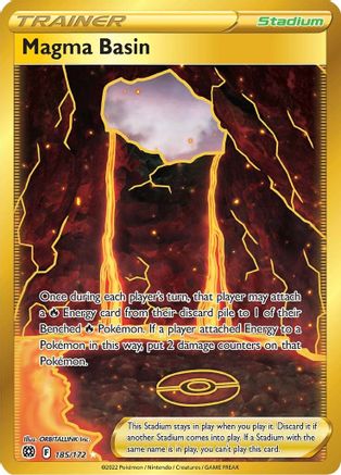 Magma Basin 185/172 - Brilliant Stars Holofoil - Premium Pokemon Single from Nintendo - Just $3.22! Shop now at Game Crave Tournament Store