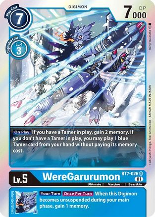 WereGarurumon (BT7-026) - Next Adventure Foil - Premium Digimon Single from Bandai - Just $0.26! Shop now at Game Crave Tournament Store