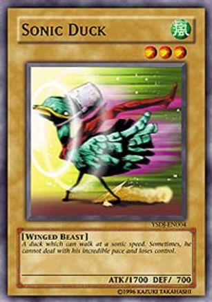 Sonic Duck (YSDJ-EN004) - Starter Deck: Jaden Yuki Unlimited - Premium Yugioh Single from Konami - Just $0.25! Shop now at Game Crave Tournament Store