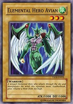 Elemental HERO Avian (YSDJ-EN005) - Starter Deck: Jaden Yuki 1st Edition - Premium Yugioh Single from Konami - Just $0.38! Shop now at Game Crave Tournament Store