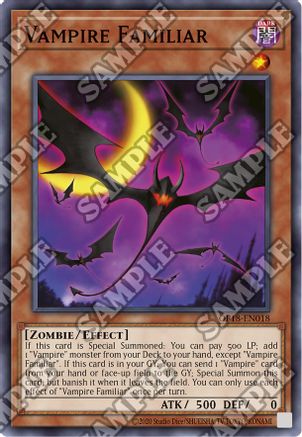 Vampire Familiar (OP18-EN018) - OTS Tournament Pack 18 Unlimited - Premium Yugioh Single from Konami - Just $0.25! Shop now at Game Crave Tournament Store
