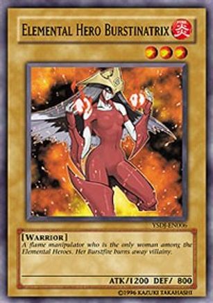 Elemental HERO Burstinatrix (YSDJ-EN006) - Starter Deck: Jaden Yuki 1st Edition - Premium Yugioh Single from Konami - Just $0.58! Shop now at Game Crave Tournament Store