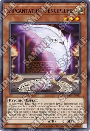 Impcantation Penciplume (OP18-EN021) - OTS Tournament Pack 18 Unlimited - Premium Yugioh Single from Konami - Just $0.25! Shop now at Game Crave Tournament Store