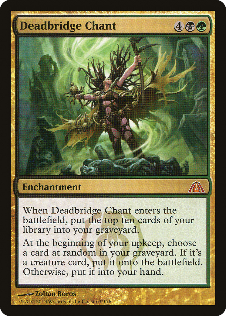 Deadbridge Chant (DGM-063) - Dragon's Maze - Premium MTG Single from Wizards of the Coast - Just $0.31! Shop now at Game Crave Tournament Store