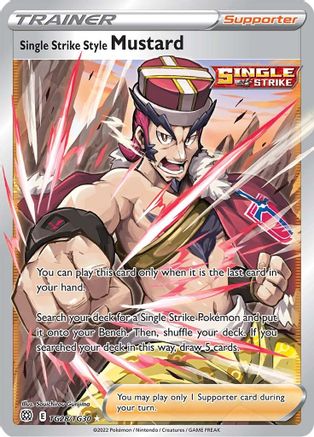 Single Strike Style Mustard TG28/30 - Brilliant Stars Trainer Gallery Holofoil - Premium Pokemon Single from Nintendo - Just $0.78! Shop now at Game Crave Tournament Store