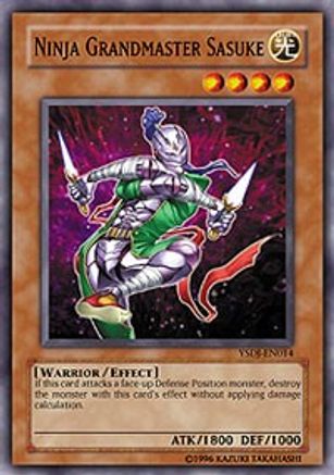 Ninja Grandmaster Sasuke (YSDJ-EN014) - Starter Deck: Jaden Yuki Unlimited - Premium Yugioh Single from Konami - Just $1.06! Shop now at Game Crave Tournament Store