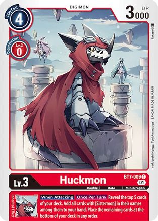 Huckmon (BT7-009) - Next Adventure - Premium Digimon Single from Bandai - Just $0.25! Shop now at Game Crave Tournament Store