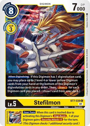 Stefilmon (BT7-039) - Next Adventure - Premium Digimon Single from Bandai - Just $0.25! Shop now at Game Crave Tournament Store