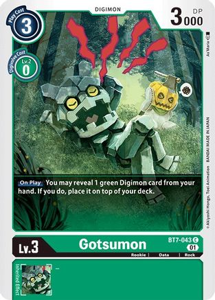 Gotsumon (BT7-043) - Next Adventure - Premium Digimon Single from Bandai - Just $0.25! Shop now at Game Crave Tournament Store