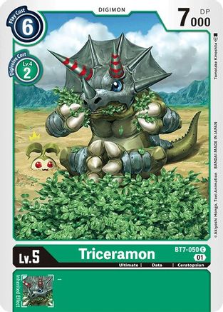 Triceramon (BT7-050) - Next Adventure - Premium Digimon Single from Bandai - Just $0.25! Shop now at Game Crave Tournament Store